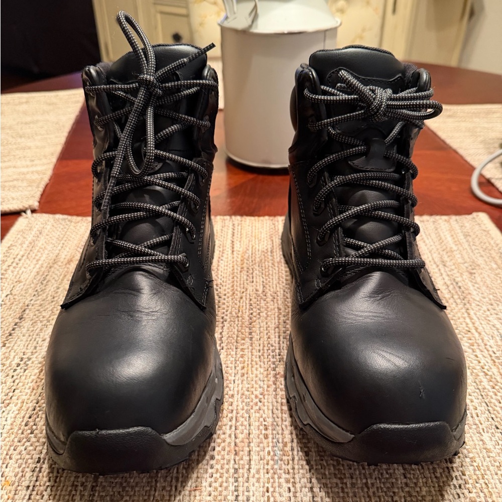 ACE Men's Black Lace-Up Boots Fort Rock Nano composite toe